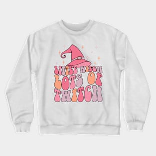 little witch lots of twitch Crewneck Sweatshirt